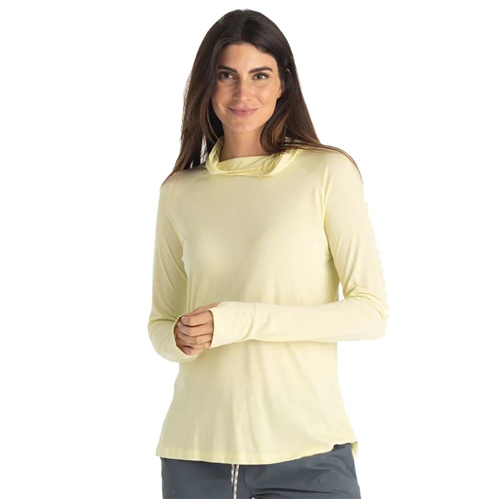 Free Fly Bamboo Lightweight Hoody Women's in Washed Citrus